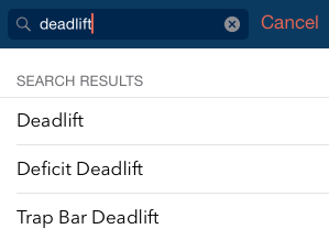 Deadlift Search