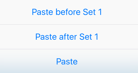 Paste Actions