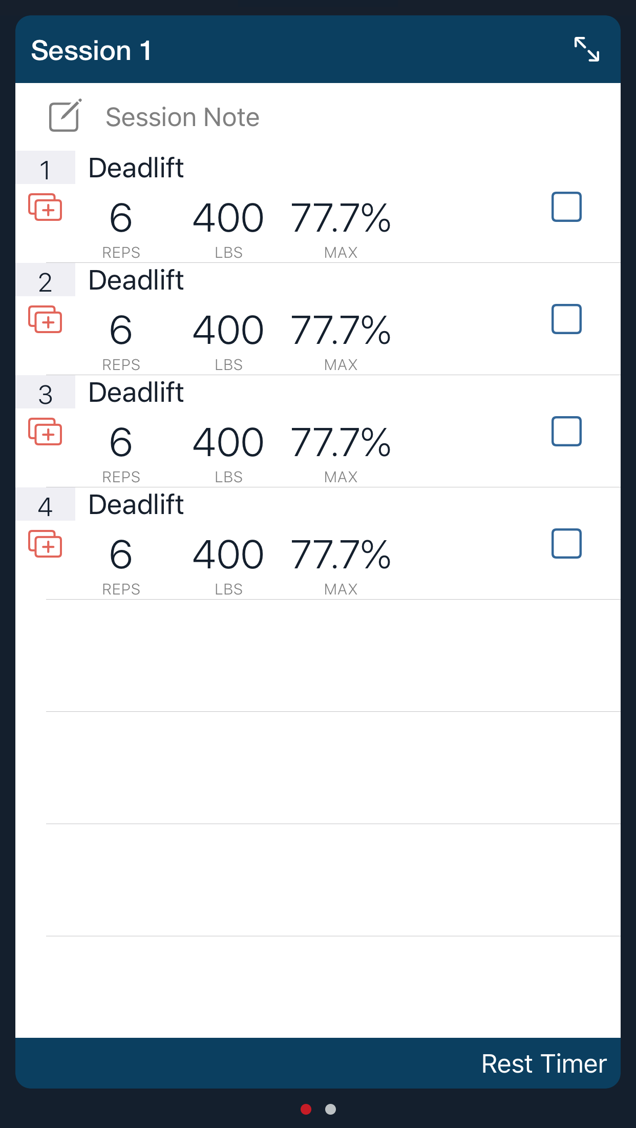 Session navigation